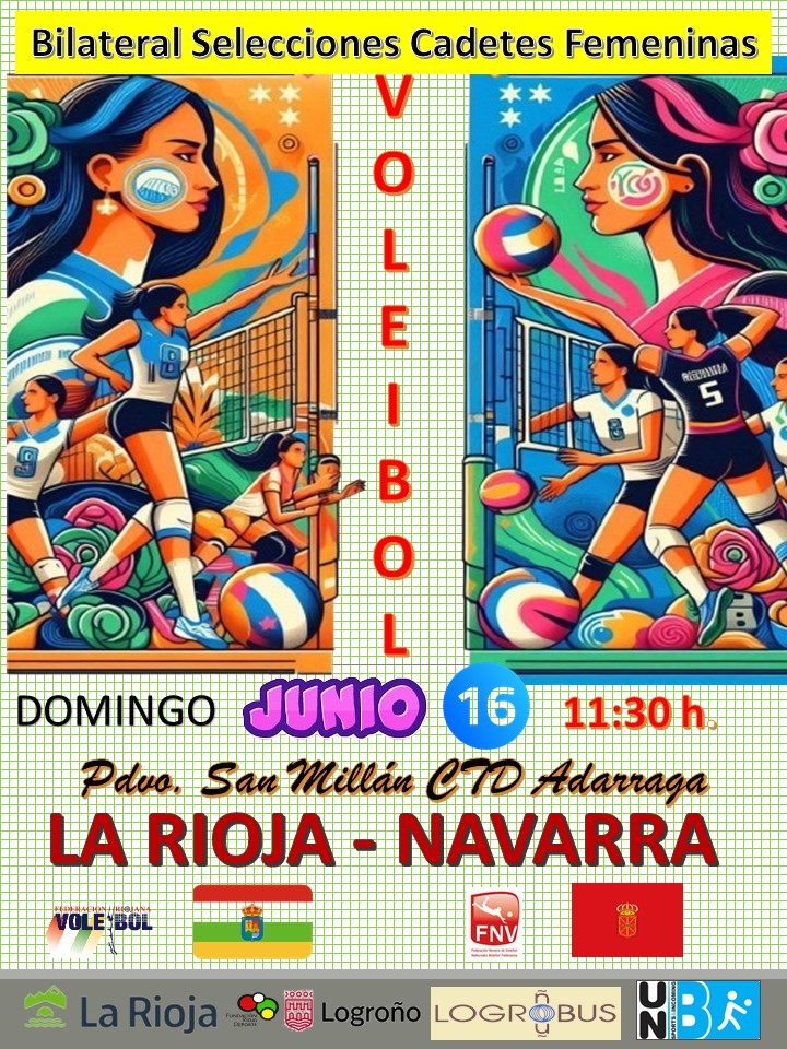 Bilateral Selecciones Cadetes Femeninas La Rioja vs Navarra (16 de junio)